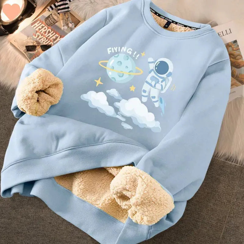 Fashion Thickened Printed Sweater For Women - Bellarte Enchanté Fashion Thickened Printed Sweater For Women